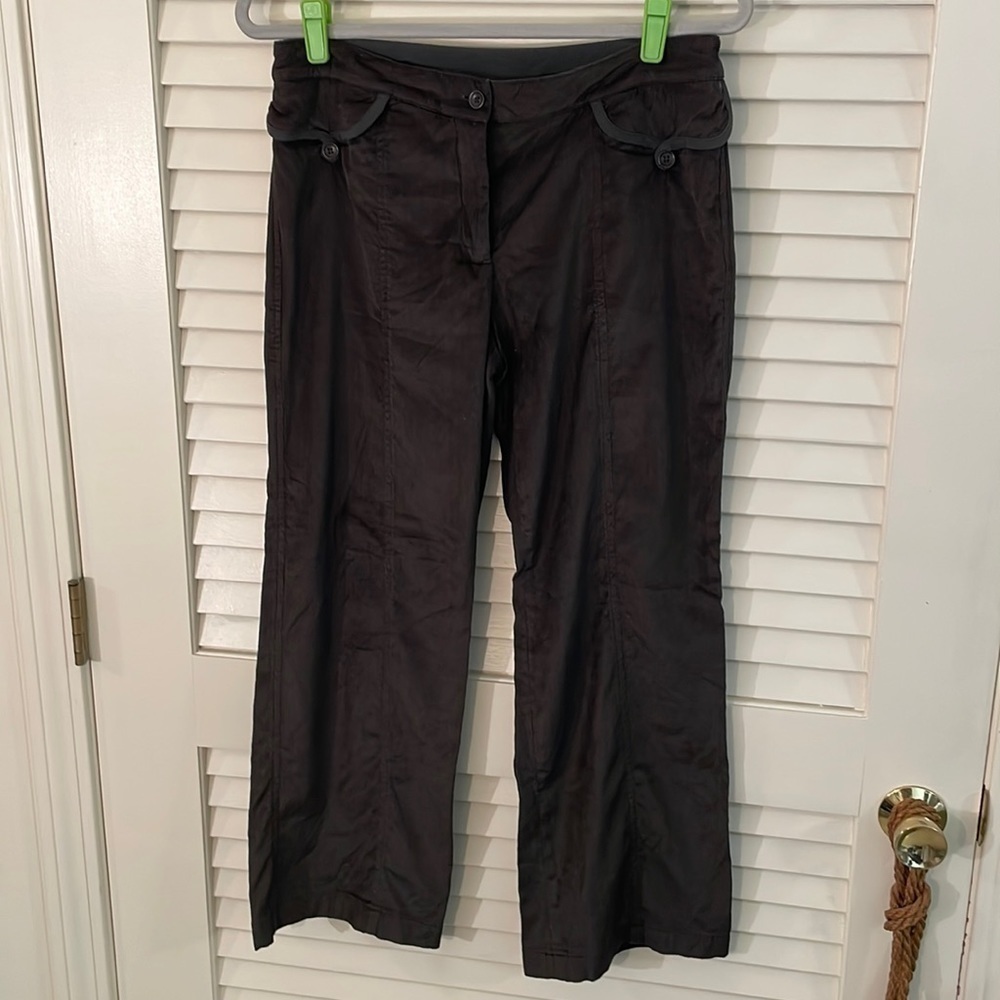 Vintage Armani Collezioni Fine Cord Gray Khaki Lux Trousers